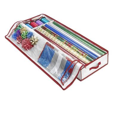 China Folding Oxford Christmas Wrapping Paper Storage Box, Fits 14-20 standard Rolls up to 40 inches each for sale