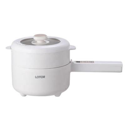 China Pot Mini Electric Cooker 1.5L Electric Hot Pot Food Noodle Milk Soup Multi Easily Cleaned Nonstick Pot for sale