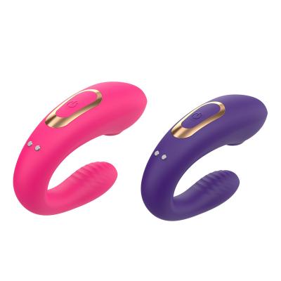 China 2 Headed Wireless Invisible Wearable Adult Products Rechargeable Remote Control Men7women Co-vibration Female Wearing Couples Sharing Masturbation Vibrator for sale