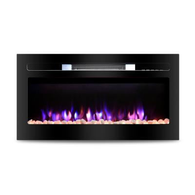 China Car Electric Fireplace Heater With Remote 32 Inch Integrated Electric Fireplace Decoration for sale