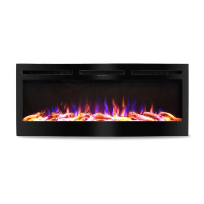 China 48 car elektryczny kominek luxury indoor wall mounted electronic fireplace 50 inch electric fireplace for sale