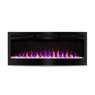 China Wall Mounted Car 48 50 Inch Electric Fireplace Recessed 750W - 1500W-1800W for sale