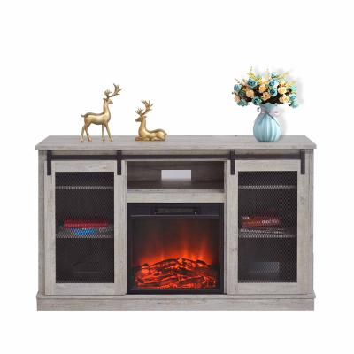 China Car 52 Inch Media Wood Console TV Stand 3D Firplace Fireplace Chimenea Electrica Electrica for sale