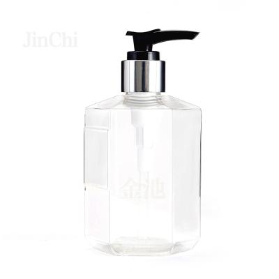 China Hot Sales 250ML Cosmetic Transparent Manual Press Dispenser Bottles For Home Lotions for sale