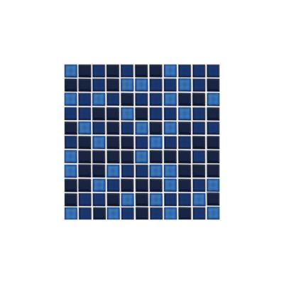 China Acid Resistant High Quality Classic Design Office Building Modern Blue Glazed Tile for sale