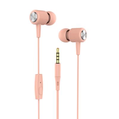 China Perfect Sound Fashion Wired Earphone Colorful 3.5mm Jack Headphone For 3.5 Interface Mobile Phone Devices With Mic for sale