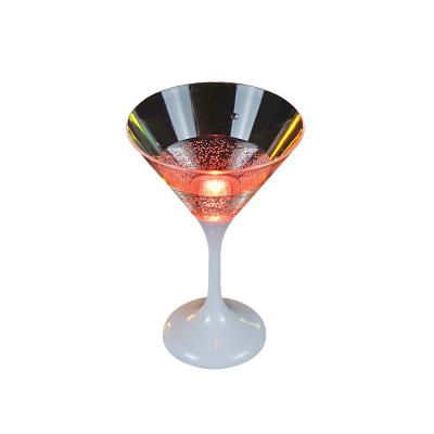 China Led Cup For Party Reusable Dishwasher Safe Plastic Light Up Flashing Wine Led Drinking Glasses For Bar Party Nightclub Mug for sale