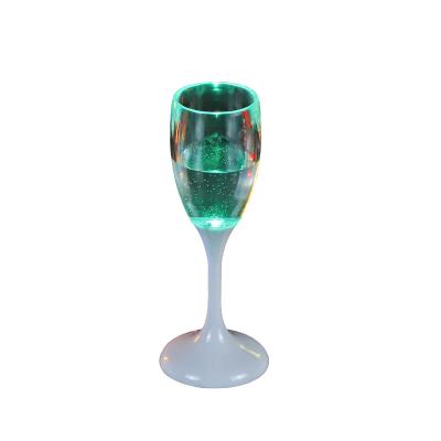 China Led Cup For Party Best Price Champagne Flute OEM Food Grade Wine Glass Water Custom Plastic Liquid Activated LED Light Up Cups For Party for sale