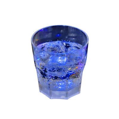 China Led Mug For Party Supplies Blinking New Barware Style Fancy Led Sensing Light Festival Party Octagonal Recycled Plastic Cups for sale