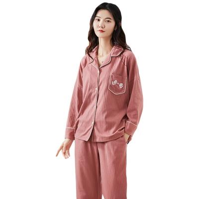 China Shunvfang QUICK DRY Wholesale Winter Loungewear Female Modal Long Sleeve Home Onesies Set Pajamas 2 Pieces Nightgowns Set for sale