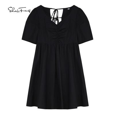 China Wholesale Anti-static Women's Retro Girls Dress Slim Casual Dress Summer for sale