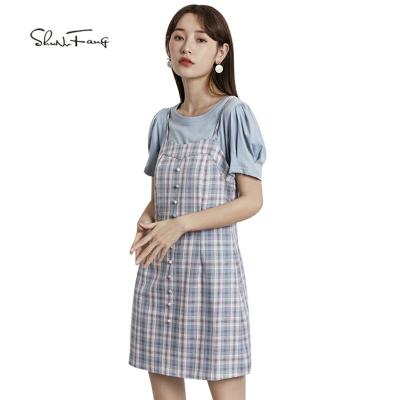 China High-end Anti-static In Stock Sales Women's Cotton Spring Summer Fashion Clothing Casual Dresses for sale