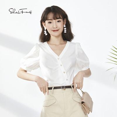 China 2019 Summer Ladies Long Sleeve Breathable Women's Cute Blouse Tops Women's Chic Tops for sale