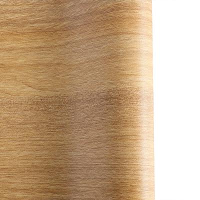 China PVC Self Adhesive Wood Effect Veneer Self Adhesive 3d Sticker Decorative Wood Wallpaper Wood Grain Furniture Film PVC Wood Wallpaper for sale