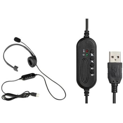 China Wired Also) Hot Selling Pop Canceling Call Center Dual USB Headset For Computer And Office for sale