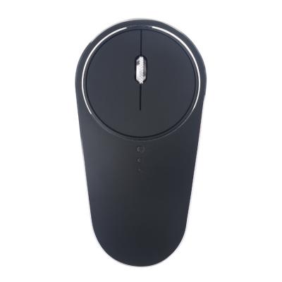 China 2.4G Alloy Desktop Aluminum Wireless Mouse Charging Silent Desktop Fashion Metal Portable Mouse for sale