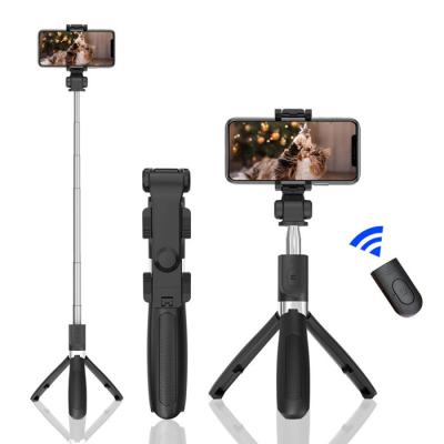 China Cell Phone Shooting Good Quality Cell Phone Holder Mini With Multifunctional Tripod Portable Universal For Tripod Selfie Stick Monopod for sale