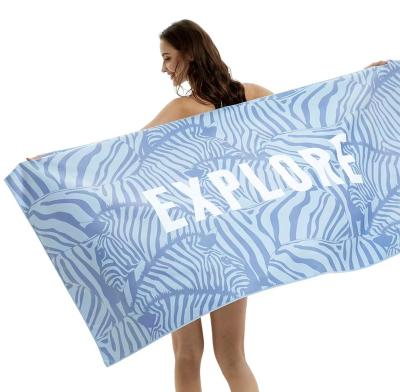 China Viable Microfiber Beach Towel High Quality Bilateral Printed Quick Dry Beach Towel for sale