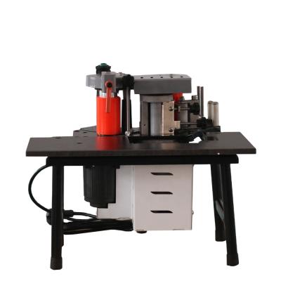 China Portable Building Material Stores PVC MDF Melamine Manual Edge Bander Mini Straight Curve Edge Banding Machine TS-50B for sale