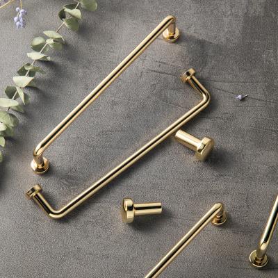 China Nordic Minimalist Modern Minimalist Wardrobe Door Handle Wardrobe Drawer Pull Small Handle Furniture Gold Handle for sale