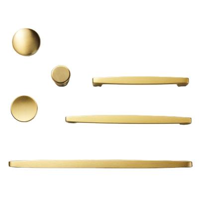 China Modern Nordic Pure Copper Cabinet Handle Slime-Ki Pull Drawer Handles Brass Cabinet Pulls Cupboard Handle and Knob for sale