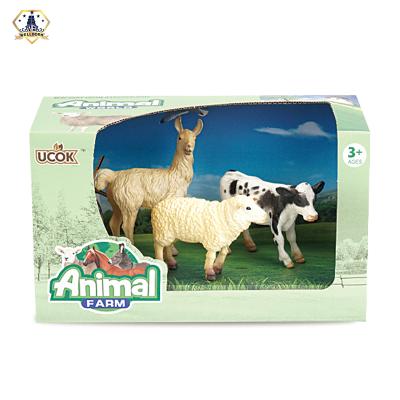 China Luxury Hot Selling Animal World Model Safety Soft Plastic Farm Animals Toys Toys Set For Children for sale