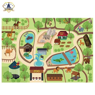 China Toy Amazon Hot Sale Multiple Urban Scene Mat Non-Toxic Educational Crawling Game Mats For Baby for sale