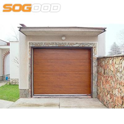 China Heat insulation wooden color sandwich panel for garage door and accessories for sectional doors for sale