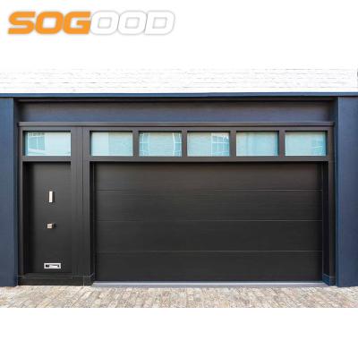 China Composite Steel Garage Door Thermal Insulated Sandwich Foam Door Panels Residential Sale for sale