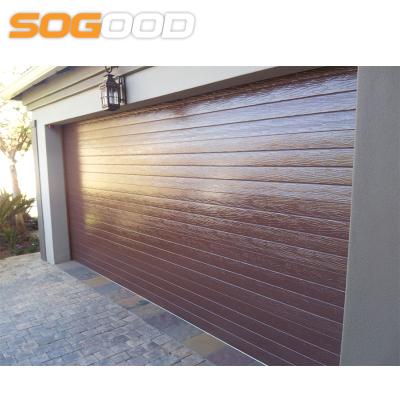 China Heat Insulated Single Garage Door Size 10x7 Car Sectional Panel Door for sale