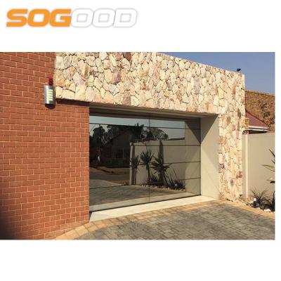 China Modern Modern Aluminum Garage Door Prices With New Model Glass Overhead Doors for sale