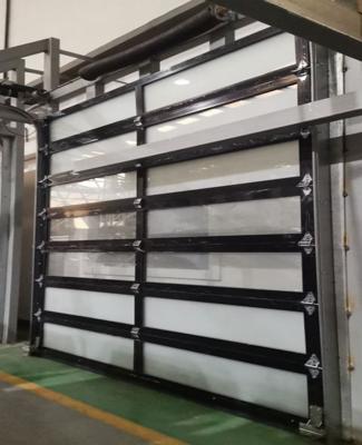 China Waterproof Electric Garage Door Aluminum Frame Frosted Glass Garage Door for sale