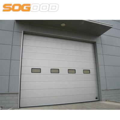 China Commercial Industrial Roller Used Sectional Door With Industrial Door Opener for sale