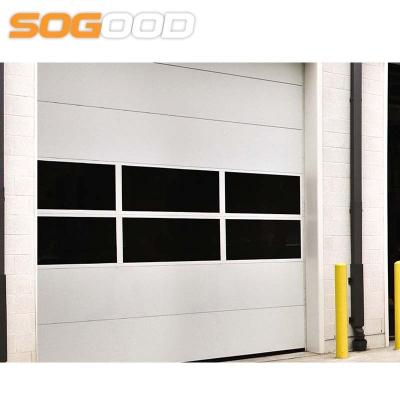 China Automatic Garage Industrial Commercial Steel Double Doors Compact Door for sale