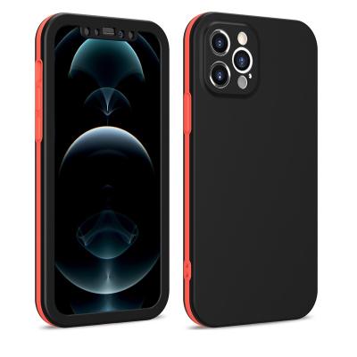 China Full Cover Shockproof Luxury TPU 360 PC Hybrid Cell Phone Bags Back Cover Capa Skin Case For iPhone 11 12 13 pro max for sale