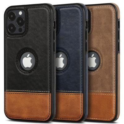 China Maxwill Cell Phone Shockproof Wholesale Shockproof Cell Phone Dual Color PU Leather Case For Apple iPhone 11 12 13 Pro Mini Max for sale