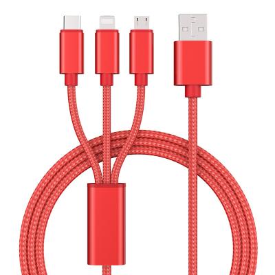 China MP3/MP4 player Maxwill 3in cheap nylon 1 usb cable wholesale for sale