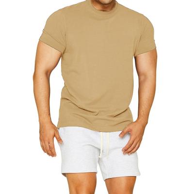 China Men's Breathable Sports Workout Casual Running Training Cotton Thin Short Sleeve T-Shirt for sale