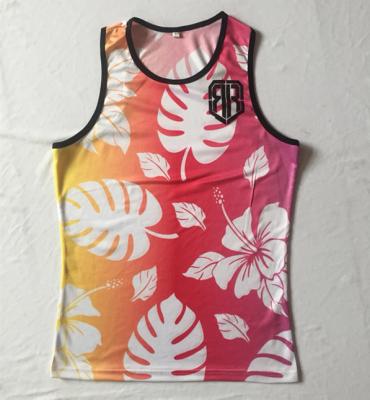 China Wholesale Cheap QUICK DRY fast shipping custom sublimated fitness center training singlet tank top raceback boxing tank top for sale