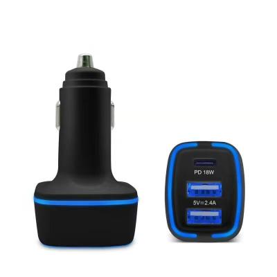 China QC3.0/PD Speed ​​36W High Tech Price Good Price Left Car Fast Charging Electric Charger for sale