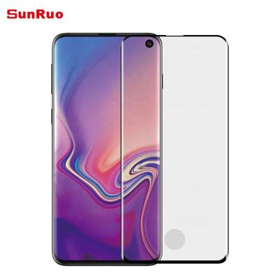 China Cell phone with applicator! 3D Curved Edge Screen Protector For Samsung S10 Fingerprint Opens Film For Samsung S10 for sale