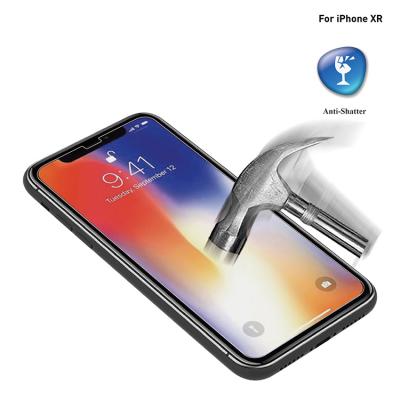 China Anti-scratch Promotion Rate 9H Clear Tempered Glass Screen Protector For iPhoneXR for sale