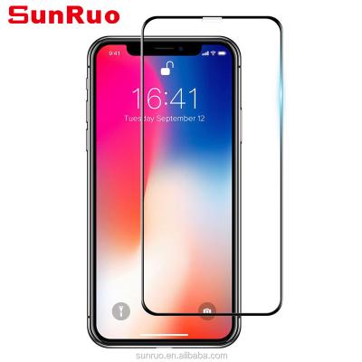 China Mobile Phone With 3D Easy Applicator Full Glue Tempered Glass Screen Protector For iPhone X, For iPhone Screen Protector for sale