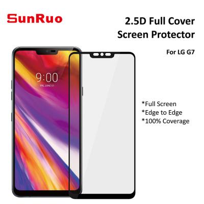 China 2.5D Anti-scratch Full Cover Tempered Glass Screen Protector For LG G7 for sale