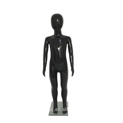 China Wholesale Cheap Plus Size Glossy Black Child Teens Factory 110cm Plastic Mannequin Display Plus Baby for sale