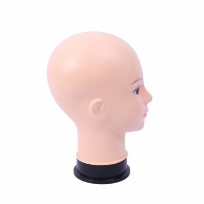 China Plus size top selling cheap plastic female wig mannequin head training school and high quality hat mannequin for sale