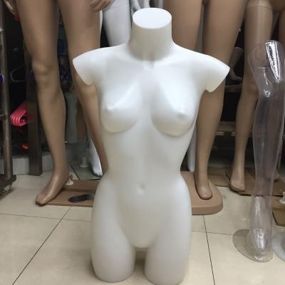 China Ordinary White Half Body Upper Body Women's Torso Model Factory Directly Half Sale Low Price for sale