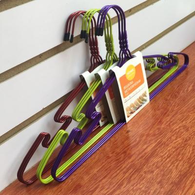 China DISPLAY 1707D shoulder: 40.5cm wire clothing hanger for sale