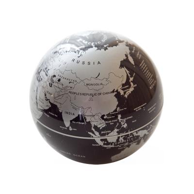 China New Mr Sci Science Factory 14cm Globe World Silver Light Plastic Rotating Map with Battery for Science Gift for Kids and Adult CNY100007 for sale