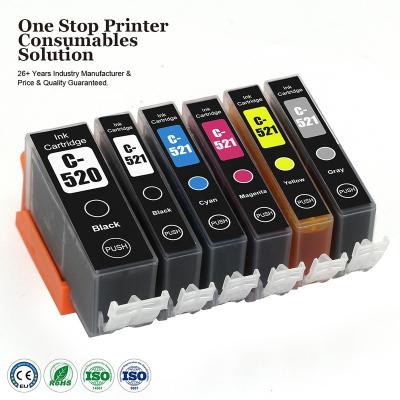 China COMPATIBLE INK-POWER PGI 520 521 CLI521 PGI520 PGI-520 Color Inkjet Premium Compatible Ink Cartridge For Canon PIXMA MP540 MP560 Printer for sale